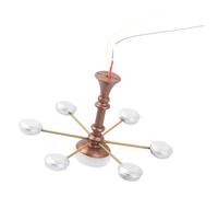 VICASKY Miniature Lustre Suspendu pour Maison Miniature et Table de Sable Décoration de Salon Couleurs Antique et Lumière Blanche Ornement de Mobilier Tiny House