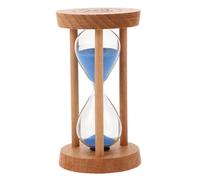 VICASKY Minuteur de cinq minutes pour brossage des dents - Sablier pour les cours - En bois - Bleu