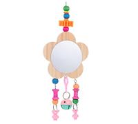 VICASKY Miroir Suspendu pour Poules et avec Clochette Accessoire Ludique pour Cage Stress et Divertissement Animalier Couleur Aléatoire