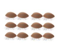 VICASKY Modèle de Paupières et Techniques de Greffage Œil Professionnel en Silicone Réutilisable pour Pratique Extension de Cils 6 Paires Élastiques