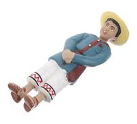 VICASKY Modèle de personnage de simulation Mini - Fermier miniature garçon Décoration miniature Petite maison de jouets Lil Woodzeez Tonie Personnages Dino Tige PVC