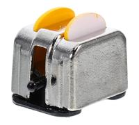 VICASKY Modèle Mini Machine Deux Pains Accessoires Maison Poupée Miniature Alliage Zinc Décoration Cuisine Micro Électroménager Stable et Léger pour Dollhouse