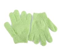 VICASKY Moufles de Exfoliants 2pcs en Nylon Vert pour Gommage Corporel, Faciles à Nettoyer, Lavables en Machine, Adaptés et Garçon et Filles