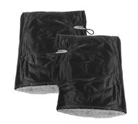 VICASKY Moufles de Guidon pour Vélo Électrique Hiver, Chauffe-Mains Coupe-Vent en Peluche Épaisse, Protection Imperméable pour Scooter et Moto, Noir, Adaptées aux Températures Froides