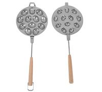 VICASKY Moule à Biscuits aux Noix en Alliage D’Aluminium Antiadhésif Plaque 12 Cavités Cuisson Maison Moule à Pâtisserie Métal pour Biscuits Chocolats et Fondants