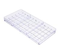 VICASKY Moule à Chocolat en Plastique Transparent Multi-grilles, Rigide et Antiadhésif, pour Fabrication de Bonbons, Tablette et Praliné, Ustensile Pâtisserie Diy, Outil la Cuisine Maison