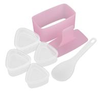 VICASKY Moule à Onigiri Rectangulaire 3 Couches en Polypropylène Antiadhésif, Kit Moules à Boulettes de Riz pour Sushi Diy, Outil Pratique la Cuisine Maison, Fabrication Facile de Sushis