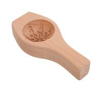 VICASKY Moule à Pâtisserie en Bois 3,5 Cm Épais de Fleur, Coupeur Traditionnel pour Biscuits, Raviolis et Brioches Vapeur, Ustensile Artisanal pour Cuisson Maison
