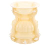 VICASKY Moule à Pot de Fleurs Rond Style Européen en Plastique Blanc | Surface Lisse Antiadhésive, Ne Se Déforme Pas, pour Ciment, Atelier Créatif, Patio Extérieur
