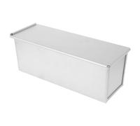 VICASKY Moule Mie avec Couvercle, Alliage D'aluminium, Argenté | Grosse Capacité, Antiadhésif Chauffage Uniforme, pour Boulangerie et Cuisson de Complet