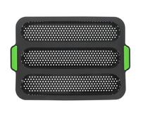 VICASKY Moule Trois Fentes en Silicone pour Cuisson Maison | Format Trois Emplacements, Usage la Cuisine Domestique ou Boulangerie, Finition Pratique pour Pains Longs et Réguliers