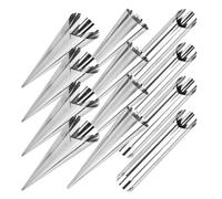 VICASKY Moules à Cornet en Acier Inoxydable 12 Pièces, Forme Conique et Tubulaire, pour Croissants et Pâtisseries, Réutilisables, pour Cuisson Maison et Préparation de Desserts