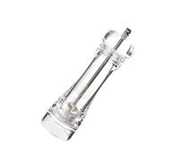 VICASKY Moulin à Poivre Manuel en Acrylique Transparent Réglable Petit Format 14 CM Moulin à Sel Marin Précis Accessoire la Cuisine pour Assaisonnement Frais et Saveurs Optimales