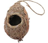 VICASKY Nichoir décoratif à suspendre en imitation rotin pour jardinage extérieur style pastoral pour pinsons, hirondelles, mésanges