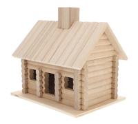 VICASKY Nichoir en Bois Rustique de Cabane pour Jardin, Abri Ventilé Protégeant Les Oiseaux du Vent Pluie, pour Peindre Garçon et Filles