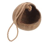 VICASKY Nid D'oiseau en Coquille De Noix Suspendu Maison pour Perroquet Lit De Couchage Naturel pour Cage Oiseaux Reproduction Et Jardin Extérieur