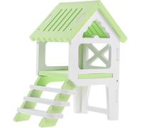 VICASKY Nid pour Hamster et Cochons PVC Cachette et Maisonnette avec Échelle Accessoire Sécurisé et Résistant aux Morsures pour Enclos Rongeur Amusant pour Petits Animaux