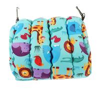 VICASKY Nid Suspendu pour Perroquet Chaud et Isolant en Coton Épais, Taille Petite, Couleur Bleu Lac, Hamac D’Hiver pour Cages à Oiseaux, Fournitures pour Oiseaux, pour Petits Perroquets