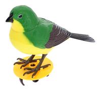 VICASKY Oiseau Électrique à Commande Vocale en Plastique, Modèle Interactif Chanteur, Couleur Aléatoire, Sensoriel pour Garçon et Filles sans Pile, Décoration Ludique Couleur Aléatoire