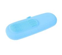 VICASKY Organisateur de brosses Cas Silicium Se maquiller organisateurs beauté étui de Rangement pour pinceaux de Maquillage récipient cosmétique Gel de silice Sky-Blue