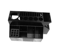 VICASKY Organisateur de Outils de Coiffure Multifonctionnel Boîte de Rangement Antidérapante pour Ciseaux et Peignes Support Pratique Noir