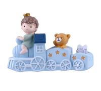 VICASKY Ornement Décoratif Train Miniature pour Gâteau d'anniversaire, Décoration Créative et Écologique, Accessoire Charmant pour Bureau et Chambre D'garçon et Filles, pour Fêtes