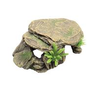 VICASKY Ornement Terrarium Résine Écologique Simulation Terrasse Multifonction Décor Reptiles et Poissons Adaptable Aquarium et Vivarium