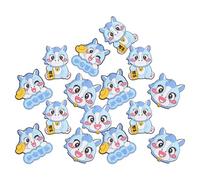 VICASKY Ornements Décoratifs Zodiaque Chinois Année du Cheval 2026, Écussons Bleu 15 Pièces, Embellissements Scrapbooking Naissance pour Livre de Souvenirs Bébé, Décorations