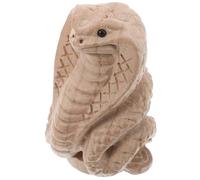 VICASKY Ornements sculptés en bois de serpent 2025 Figurine de serpent chinois Mini figurine serpent Petite statue de serpent de la déesse du serpent Statue chinoise de serpent Beige