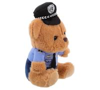 VICASKY Ours en Peluche Policier, Mini-Figurine d'ours, Pendentif Paquet et Porte-clés, en Coton PP et Alliage de Zinc, pour Garçon et Filles et Adultes