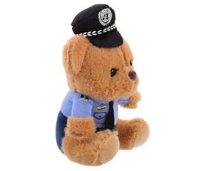 VICASKY Ours en Peluche Policier, Mini-Figurine d'ours, Pendentif Paquet et Porte-clés, en Coton PP et Alliage de Zinc, pour Garçon et Filles et Adultes