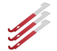 VICASKY Outil Apicole en Acier Inoxydable 3 Pièces pour Cadres de Ruche Grattoir Multifonctionnel de J Crochet de Levage Ergonomique pour Apiculteurs Nettoyage et Manipulation des
