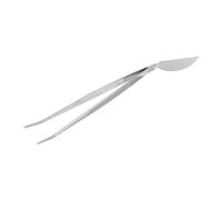 VICASKY Outils de Bonsaï Acier Inoxydable Incurvés Pince à Épiler avec Tête Spatule pour Entretien Desserrage du Sol et Soin de Mousse Outil Portable pour Jardinage de Plantes