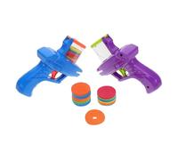 VICASKY Ovni Jouet Lanceur De Disque Volant Lanceurs De pour Enfants Lanceur De Disque De Chat Tireurs De Mini- Jouets Volants en Plein Air Jouets De Tir Mousse