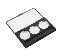 VICASKY Palette de fard à paupières palette de mise en évidence palette de rouges à lèvres vides poêles métalliques vides palette de fard à paupières vide fard à paupières magnétique plastique noir