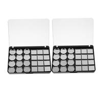 VICASKY Palette de Fards à Paupières Magnétique Vide Léger Grand Espace 2pcs en As et Fer pour Maquillage DIY et Rangement Facile