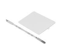 VICASKY Palette De Maquillage Carrée En Acier Inoxydable Pour Mélange De Fond De Teint Et Nail Art Surface Spacieuse Résistante Et Facile à Nettoyer Accessoire Cosmétique Multifonction Pou