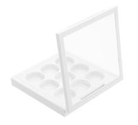 VICASKY Palette de Maquillage Vide 9 Compartiments Bleu, Organisateur Compact Diy, Plateau à Paupières pour Fards, Blush et Contouring, Voyages et Usage Quotidien