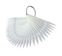 VICASKY Palette de pointes d'ongles beige Fan Présentoir à ongles Champs de couleur pour l'exercice et la présentation du nail art et des tests de couleur