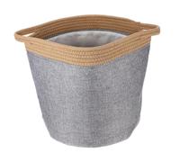 VICASKY Panier à Linge Pliable Jaune Gris En Tissu Organisateur De Salle De Bain Panier à Jouets En Corde De Coton Design Multifonctionnel Pour Vêtements Rangement Pratique Maison
