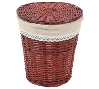 VICASKY Panier à Linge Tressé Rotin avec Couvercle Panière de Rangement Polyvalente pour Jouets Vêtements et Accessoires Style et Élégant