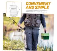 VICASKY Panier à Poisson Pliable Acier Inoxydable Filet Renforcé et Séchage Rapide Cage Métallique Anti-évasion avec Fond Plat pour Protection des Poissons