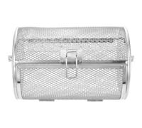 VICASKY Panier à Rôtisserie en Acier Inoxydable Porte et Boucle, Panier Multi-usage pour Barbecue et Four, pour Griller Cacahuètes et Aliments en Plein Air