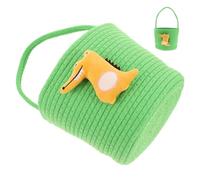 VICASKY Panier à Vêtements Tressé Boîte à Jouets Pour Chat Seau à Bonbons Pour Halloween Panier De Rangement Et Portable