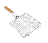 VICASKY Panier de Cuisson INOX Pliable pour Poisson et Légumes Support Grillade Résistant Acier Accessoire Barbecue et Facile à Nettoyer pour Rôtir Extérieur