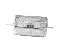 VICASKY Panier De Grill Roulant Acier Inoxydable pour Barbecue Ustensile De Cuisine Pratique pour Rôtir Noix Et Préparations De Pâtisserie Compatible Lave-Vaisselle