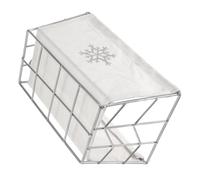 VICASKY Panier De Maquillage Tissu Et Métal Organisateur De Rangement Pour Bureau Contenant Pratique Pour Produits Cosmétiques