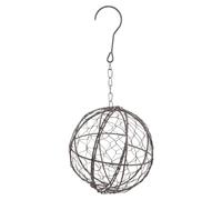 VICASKY Panier Suspendu Boule en Fer Noir pour Succulentes et Plantes