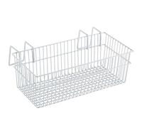 VICASKY Panier Suspendu en Fer Blanc Design à Grille Creuse, Résistant et Léger, pour Rangement la Maison Dortoir, Panier de Rangement Multi-usage Solide