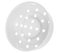 VICASKY Panier Vapeur Rond 1,6 L pour Cuiseur à Riz, Plastique | Blanc, Trous Répartis Uniformément, Chauffe Homogène et Drainage Rapide, Usage Domestique pour Viande et Œufs